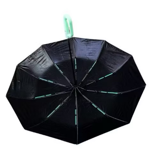 Guarda-chuva Automático Proteção Solar UV Dobrável Anel de Fivela Com Black