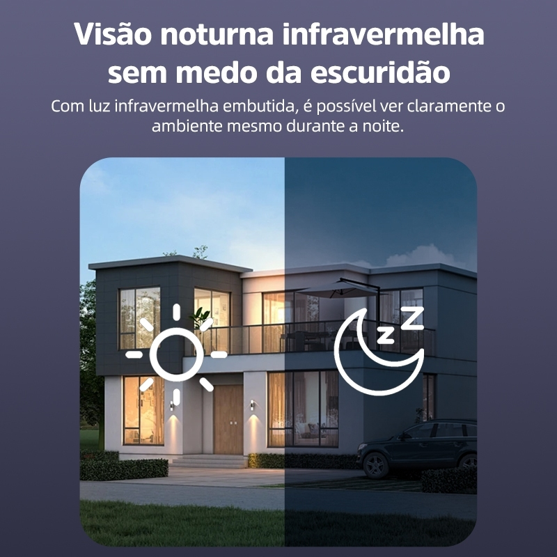 Câmera de Campainha de vídeo sem fio com tela de aldrava de porta bidirecional infravermelha versão noturna em casa