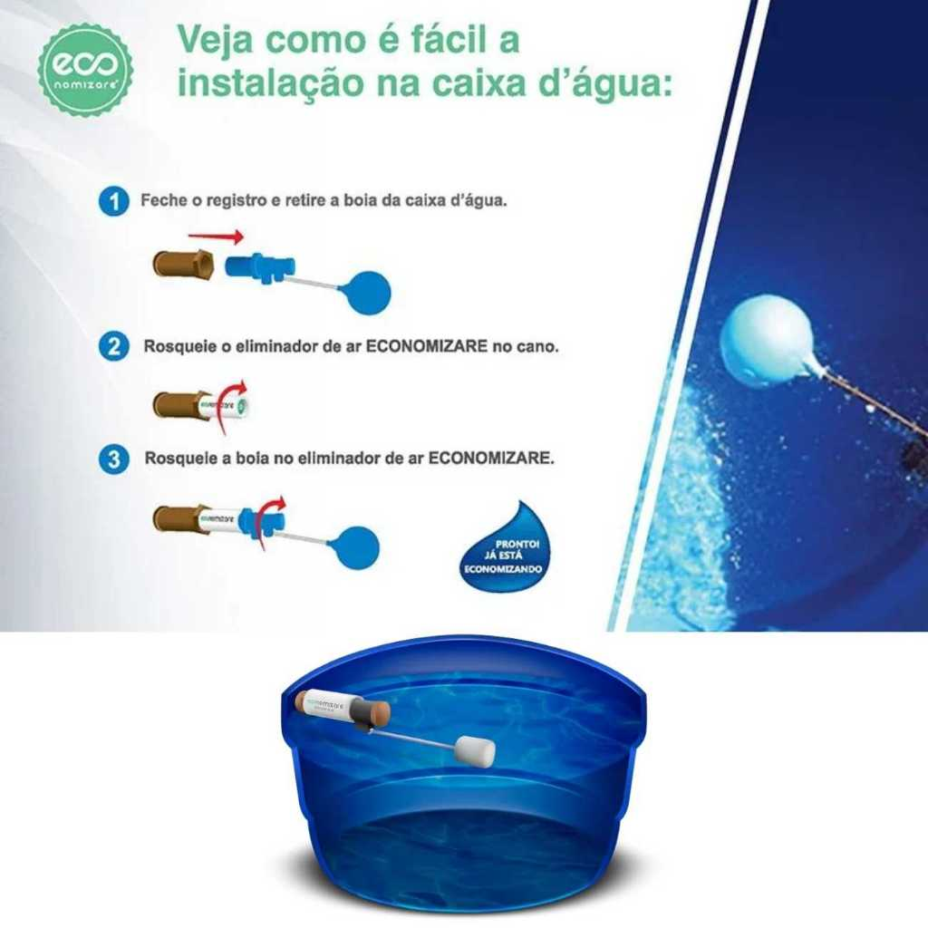 Bloqueador De Ar Redutor Conta Água - Economizare - Economia