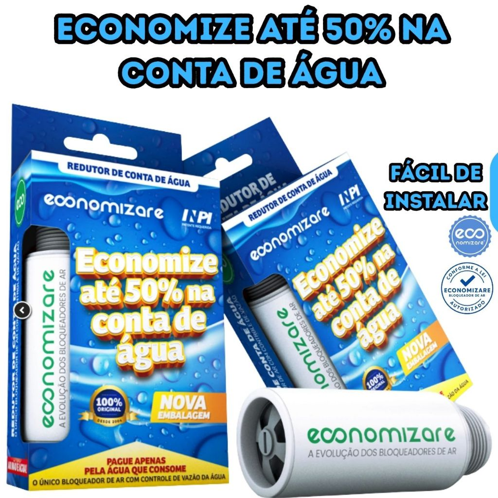 Bloqueador De Ar Redutor Conta Água - Economizare - Economia