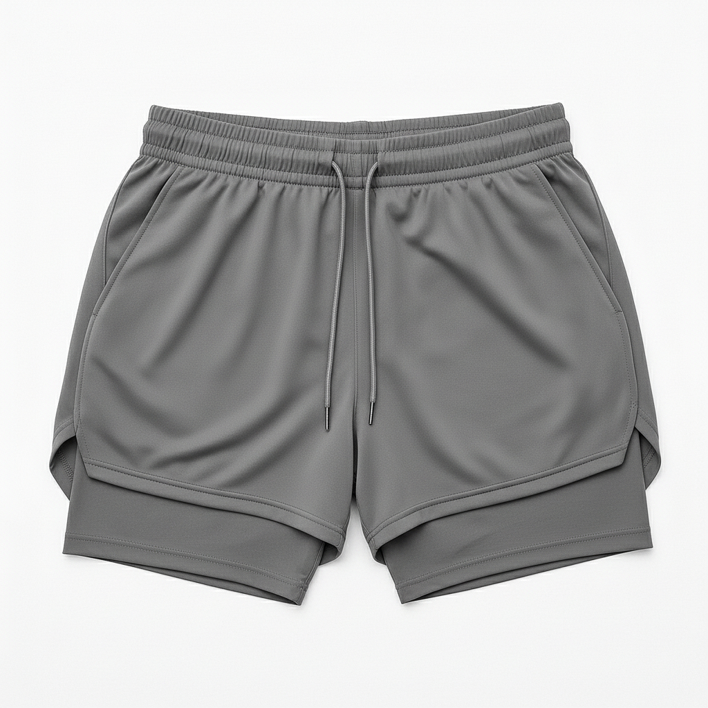 Kit 3 Shorts Masculinos 2 em 1 Também com Bolso Celular/Carteira, Boa sensação ao treinar
