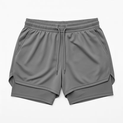 Kit 3 Shorts Masculinos 2 em 1 Também com Bolso Celular/Carteira, Boa sensação ao treinar