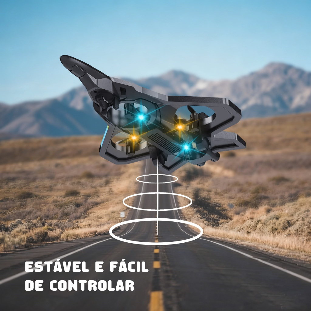 DLI Avião Drone Combat Aircraft Controle Remoto 2.4ghz 4 Motores Presentes para crianças