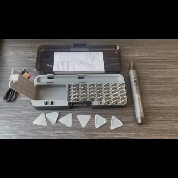 Parafusadeira elétrica de precisão recarregável 46 em 1