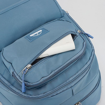 Mochila coreana de grande capacidade mochila escolar impermeável unissex