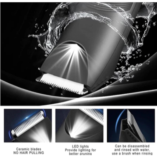 Kemei KM-1838 Aparador De Cabelo Para Área Da Virilha Não corta sua pele À Prova D'água