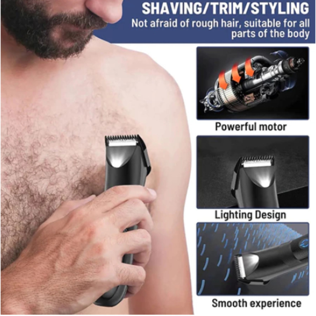 Kemei KM-1838 Aparador De Cabelo Para Área Da Virilha Não corta sua pele À Prova D'água